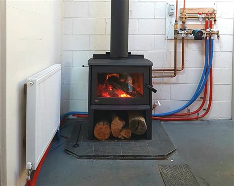Magi heater for wood stove